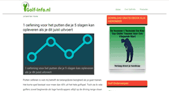 Desktop Screenshot of golf-info.nl